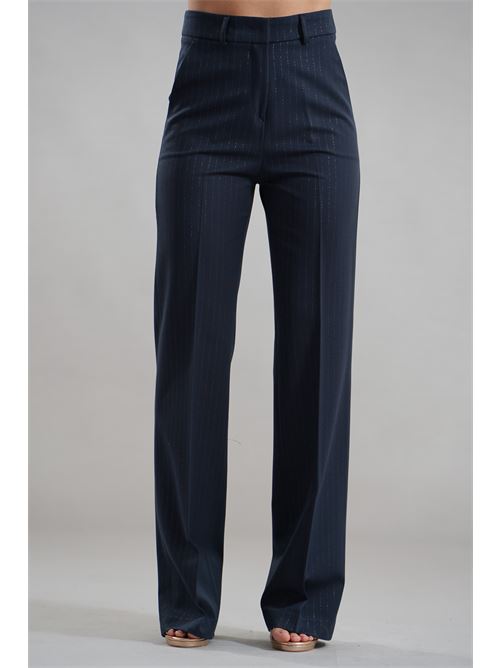 Pantalone gessato federica erre | MYA 518BLU
